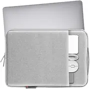 Laptop Sleeve Case, 3-Layer Protective Computer Cover with Padded Interior, Front Pocket for Accessories, Convertible to Mouse Pad (12.5-13.5 inch)