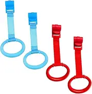 RORPOIR Infant Crib Pull Ring Learning Aid 4 Pack Bed Standing Pull up Rings Safe for Babies