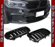 For 2014 UP F15 X5 SUV Utility 4DR All Dual Line Style Front Grille Matte Black