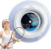 Tennis Racquet String - Elastic Lines for Ball Games | 200m Vibration Preventing Tennis Practice and Training String for Beginners and Professionals
