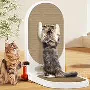Xkimso Cat Scratcher,115cm L 180° Adjustment & Foldable Cat Scratching Board,4 Sides AvailableQuick-fit Cat Toys for Indoor,Cat Scratch Pad Wall Mounted for Full Size Cats