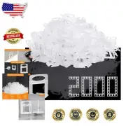 Efficient Tile Leveling System with 2000 Durable 1/8" Spacers for All Tile Types