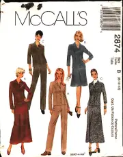 McCall's 2874 Size B 8-12 Ms' Shirt-Jacket, Pants & Skirt Sewing Pattern Uncut