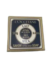 L'OCCITANE Lait Milk Soap 3.5oz Round French Milled Vegetable Shea Butter France