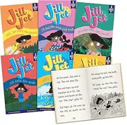 Junior Learning Jill Jet Decodable Reader Chapter Books, Boxed Set, 12 Decodable Stories in 6 Books, Grades 1-3,Science of Reading Program