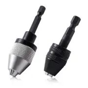 Keyless Drill Chuck Bit 1/4 Inch Hex Shank, Fast Change Drill Chuck Converter...