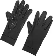 [ifundom] 1 Pair Elastic Copper Fiber Compression Gloves for Non Slip Full Finger Support for Cycling and Fitness Activities Enhanced Grip Design for Secure Handling