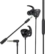 ONWRACE Gaming Headphones In-Ear Universal Video Gaming Earphones Practical Silver