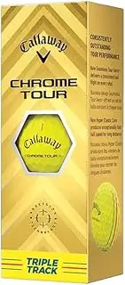 [Callaway] Golf Balls Chrome Tour Triple Track Yellow Balls Pack of 3 BL CG CHRM Tour YLW 24 TRPLTRK 3B PK
