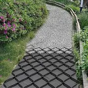 Gravel Ground Grid 2" Depth Permeable Stabilization Grid for DIY Patio, Walkway, Shed Base, Light Vehicle Driveway, Parking Lot, Grass, and Gravel(1x7m/3.2x23ft)