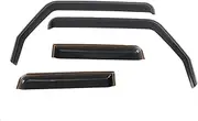 Car Side Window Wind Deflectors Vent Visors Sun Wind Rain Shield Compatible for Jeep Wrangler JL Unlimited 18-20 JK 07-18(07-18 4door)