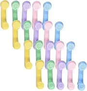 VANZACK 25Pcs Mini House Phone Handset Decorations Vintage Style Telephone Handset Lightweight Miniature Phone Models for Creative Home Decor and Play