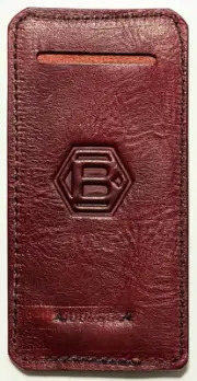 Extremely Rare Bettinardi Burgundy Leather Ball Marker & Divot Tool Holder