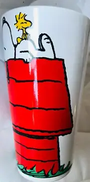 Peanuts~Snoopy~Sleeping On His House ~CERAMIC W/Lid To Go Cup~20 Oz.~NEW~FAST SH