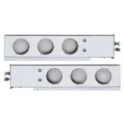 Stainless Spring Loaded Light Bar w/ Round Cutout - 2" Bolt Pattern