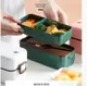 日式雙層飯盒便當盒上班族女學生可微波爐加熱分隔便攜帶餐盒套裝