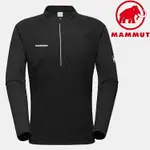 MAMMUT 長毛象 AENERGY FL HALF ZIP AF 男款 長袖半門襟排汗衣 1016-01330 0001 黑