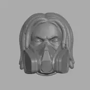Ulysses Fallout New Vegas Lonesome Road v2 custom head for 1:12 1:18 1:6 figures