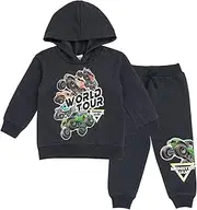 [Monster Jam] Grave Digger Monster Mutt Megalodon Fleece Pullover Hoodie & Pants Toddler to Big Kid