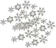 VILLFUL Jewelry Making Accessories Christmas Theme Pattern Snowflake Pendant Charm for Necklace Bracelet Keyring