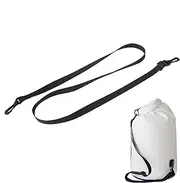 Adjustable Shoulder Strap, Nylon Shoulder Strap Swivel Hook, Elastic Straps Replacement, Portable Sling for Outdoor Travel, Nylon Strap for Luggage,Backpacking, Black Strap for Survival, Hiking