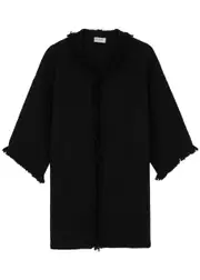 Inverni Mantella Cashmere-blend Cape - Black - One Size ONE SIZE