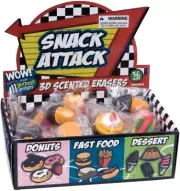 Raymond Geddes Snack Attack 3D Scented Food Erasers (Pack of 36)