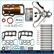 ✅Fits 08-09 Jeep Commander 3.7L Full Gasket Set Bolts Timing Chain Kit w/o Gears