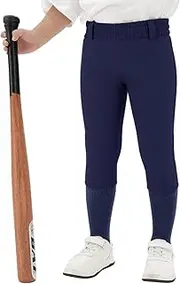 [DEVOROPA] 2T/3T/4T/5T to Big Kids Youth Boys Baseball Pants Girls Softball Pants Fast Pitch Tee Ball Practice Pants Pockets