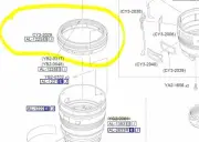 Canon EF 24-70mm F/2.8 L USM lens Name Ring Parts, CY3-2029, Mark One