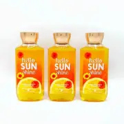Bath & Body Works Hello Sunshine Shower Gel 10 fl oz / 295 ml Pack of 3