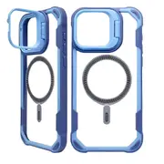 For iPhone 16 Pro Case, Lens Holder, Compatible with MagSafe Acrylic Cover, Blue