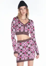 [dELiA*s by Dolls Kill] Met Your Match Skirt Set
