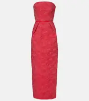 [Max Mara] Max Mara Manto off-shoulder maxi dress UK 16 red