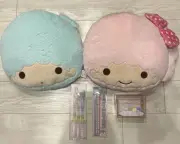 Little Twin Stars m17N Kikirara Set Die-Cut Plush Cushion Chopsticks Stationery