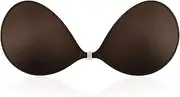 [NuBra] Magic Up Plunge Fabric Backless Strapless Wireless Bra Reusable Invisible Stick On Bra Sexy Nude Push Up Bra for Women Adhesive Soft Cup Daily Bra for Wedding Party Anniversary