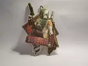DISNEY STAR WARS WOODEN WALL ART BOBA FETT 2015 LUCASFILM LTD. NEW