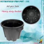 20 Pcs 15L Nutrifield Pro Pot Heavy Duty Plant Grow Bucket Grow Pot Bucket Pot
