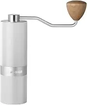 VENEKA Manual Coffee Grinder with 24 Position Adjustable Espresso Machine Stainless Steel 420 Silver