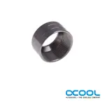 ALPHACOOL 硬管接頭 蓋帽G1/4 16MM 6入-泰坦灰