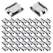 1X(50 Pcs PCB Micro-USB Type B 5Pin Female Socket Adapter Jack T8F3)3466