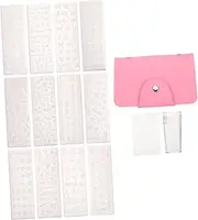 1 Set Nail Art Printing Plate Tool Stencils Stamps Plates Packaging Clear Nail Polish Nail Stands Dust Collector Nail Salon Nail Stamp Nails Nail Art Plate Steel Plate