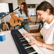 Costway88-Key Foldable Digital Piano with MIDI &amp; Wireless BT &amp; Bag-Black