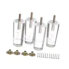 4x Acrylic Furniture Legs Table Support Legs DIY Versatile Modern Easy to Use