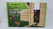 WRFLC Automatic Chicken Coop Door Electric w/ Opener Timer Light Sensor