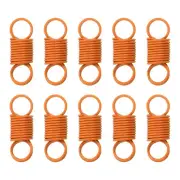 20Pcs Beads clamp Mini Spring Clamps Bead Jewelry End Clasps, Orange