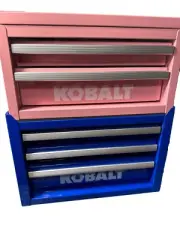 3 DRAWER KOBALT MINI TOOL BOX RARE BOTTOM BOX blue 6241746 toolbox 2 three