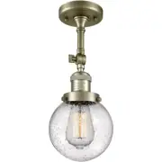 Innovations Lighting 201F-AB-G204-6 Franklin Restoration Beacon Semi-Flush Mount
