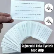 60 Clustered False Eyelash Strips Clustered False Eyelash Adhesive Strips Black