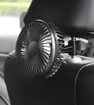 車用USB風扇 USB供電 可固定椅背 可固定玻璃 可固定儀錶板 (3.8折)
